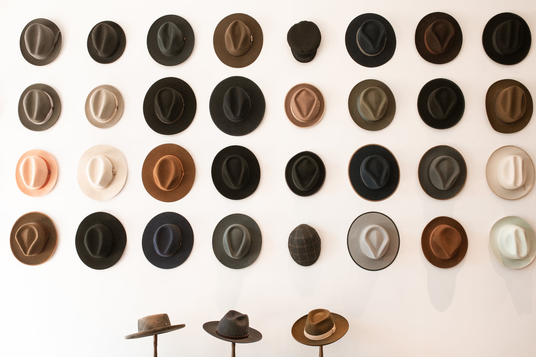 black and brown round table