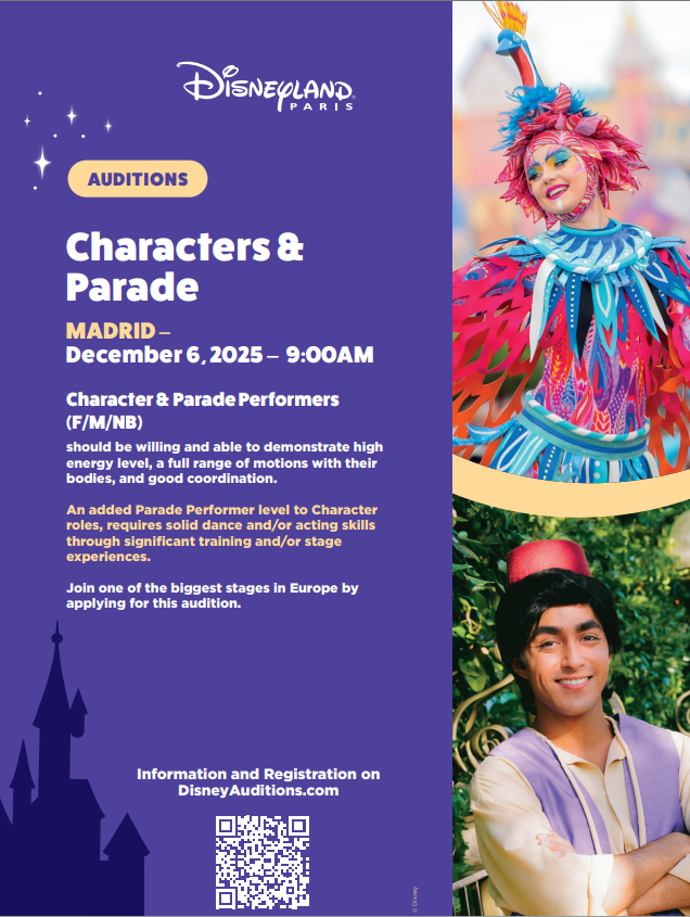 Cartel para trabajar en Disneyland París